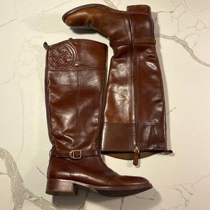 Tory Burch leather riding boots